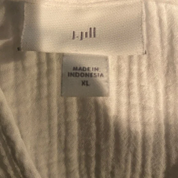 J. Jill White Textured Hoodie - Picture 2 of 2